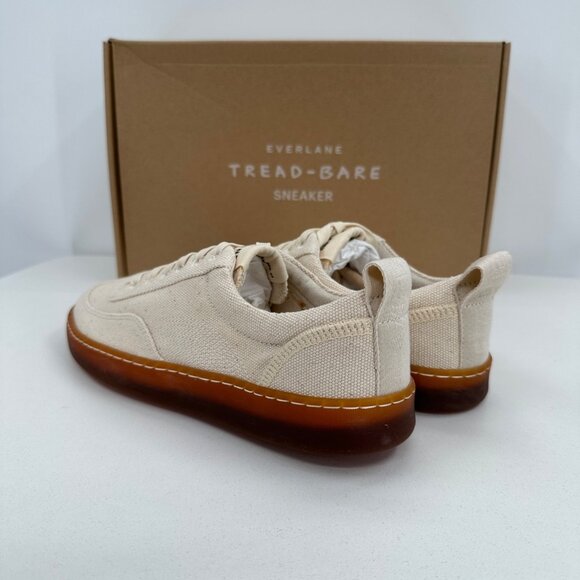 Everlane Tread Bare Sneaker sz 7 Women's in Canvas (Plain Natural) Lace-up Shoes - Picture 6 of 12